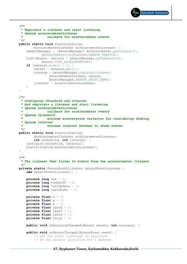 Android accelerometer sensor tutorial PDF