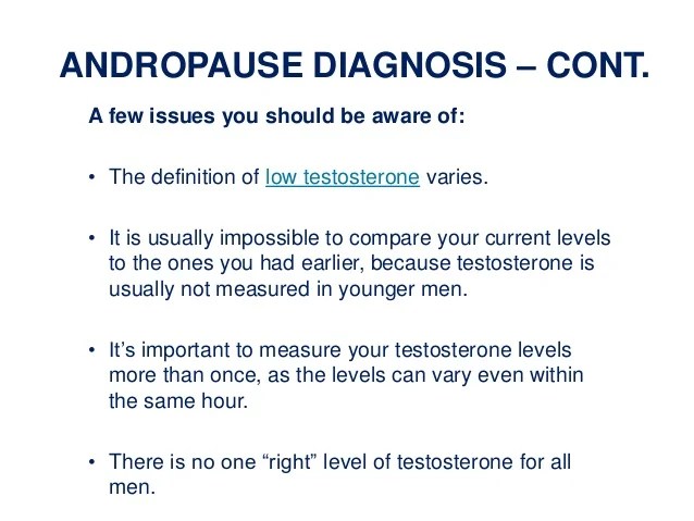What is Andropause?
