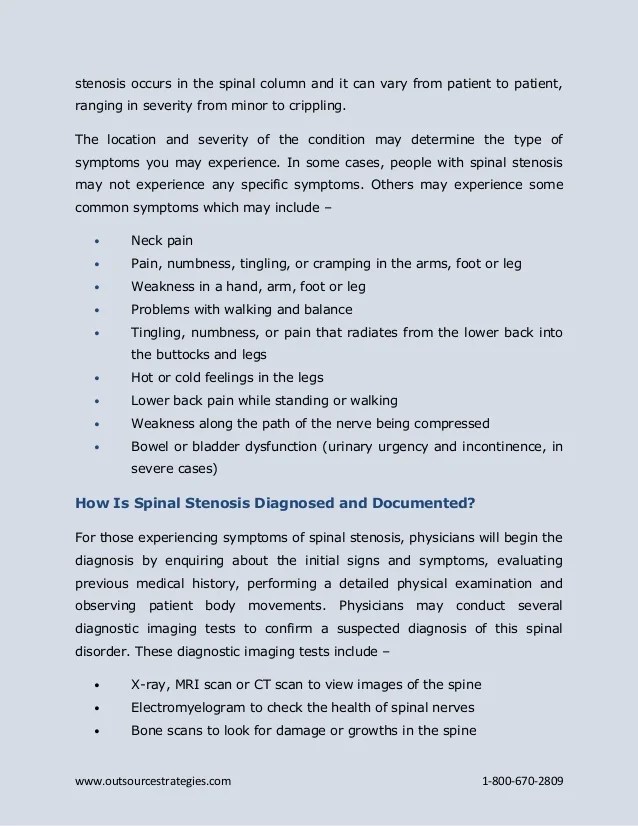An Overview of Spinal Stenosis and How to Report It Using ICD 10 Cod…