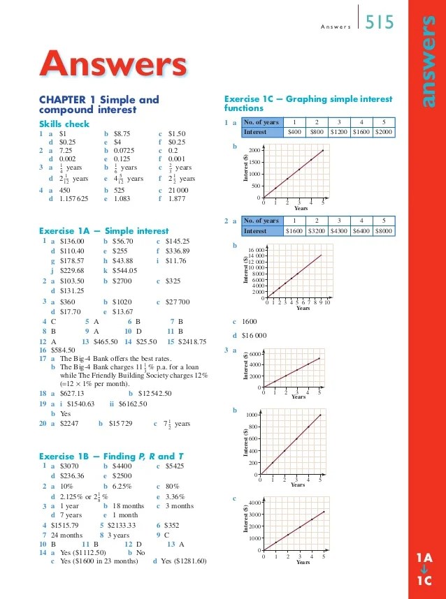 Year 12 Maths A Textbook Answers
