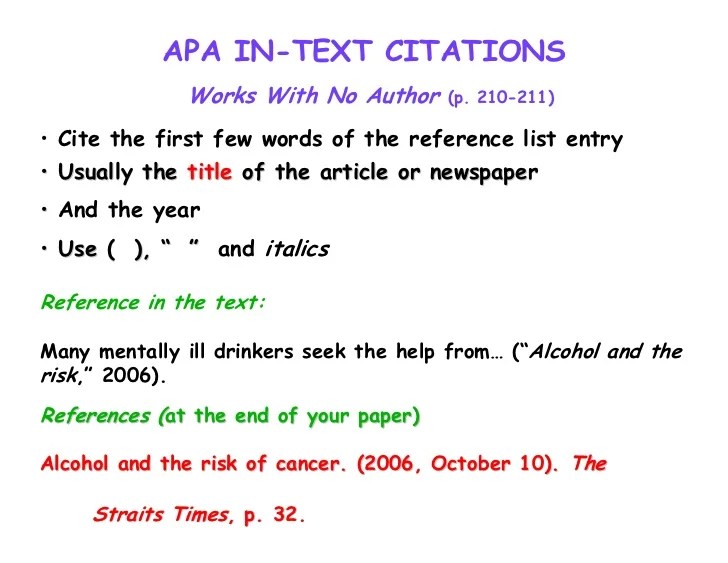 How To Cite A Website Apa 7Th Edition With No Author Or Date