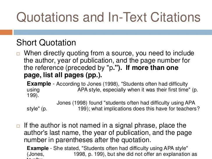 Apa style