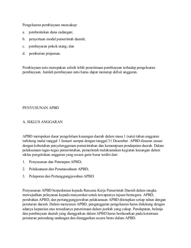 APBD, pengertian