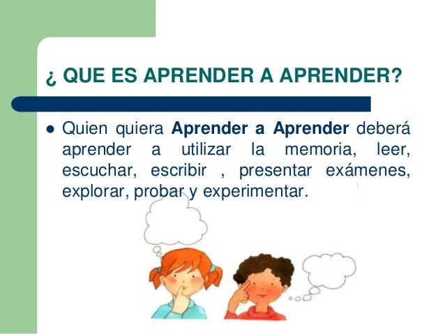 Aprender a aprender