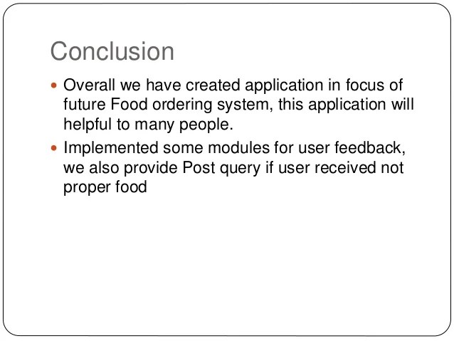 Final year project presentation in android application