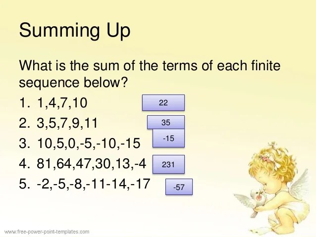 Arithmetic sequence