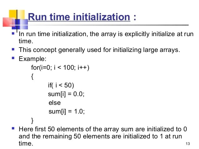 Array in c