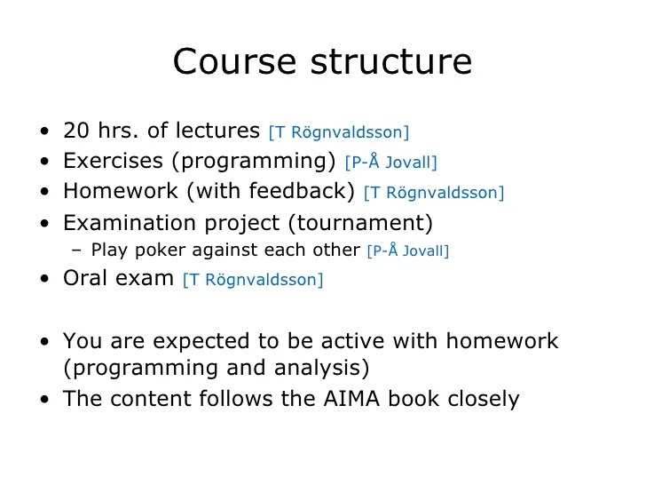 Artificial Intelligence Introduction Chapter 1, AIMA