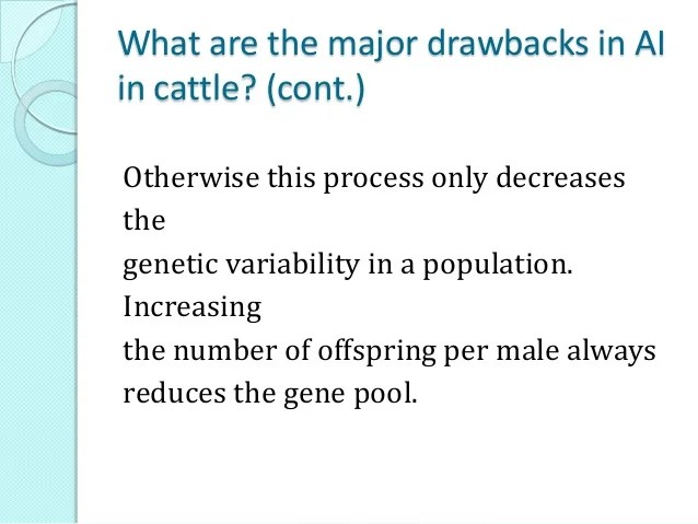 Artificial insemination in cattle