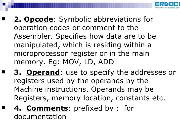Assembly language programming(unit 4)