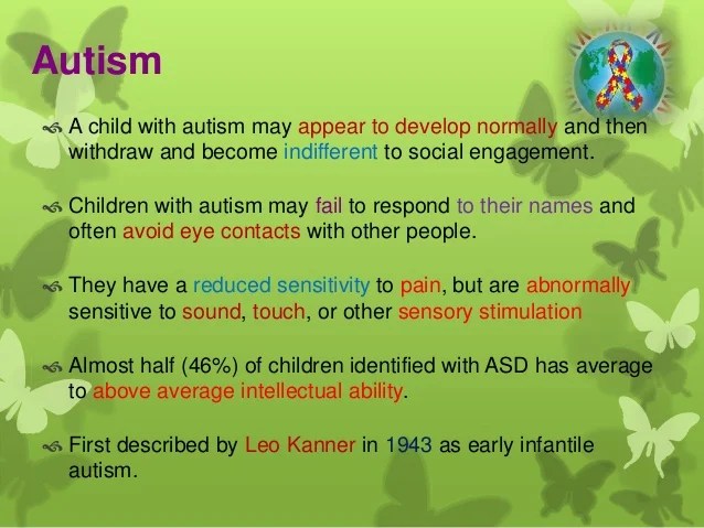 Problem of Autism in children