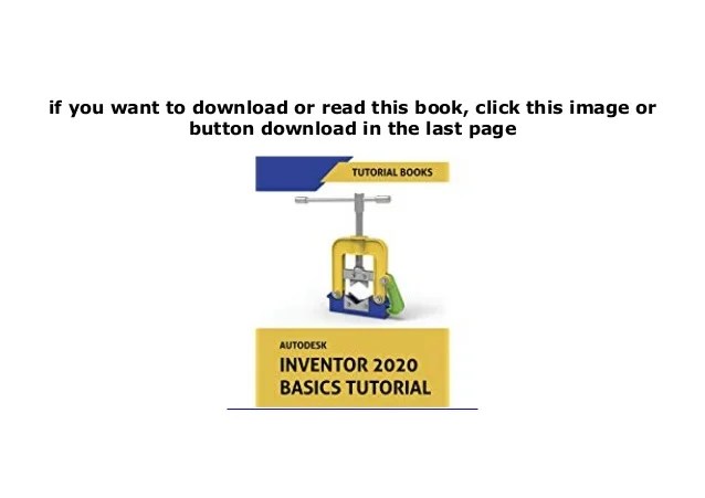 FREE_DOWNLOAD LIBRARY Autodesk Inventor 2020 Basics