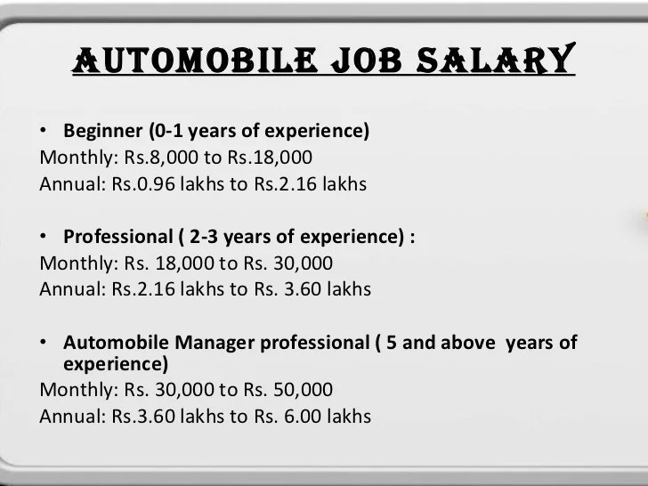 Diploma In Automobile Engineering Jobs organicbydesign