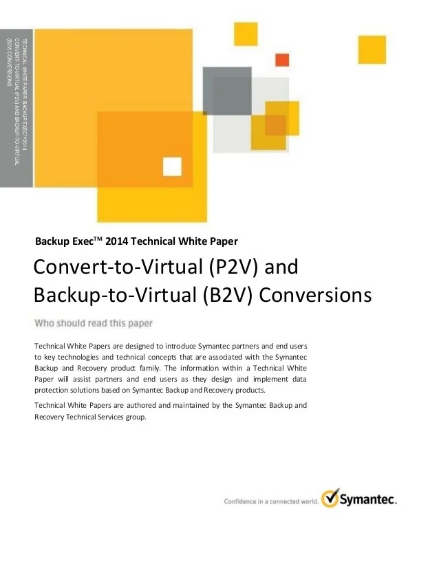 Physical to Virtual (P2V) & Backup to Virtual (B2V) Conversions with