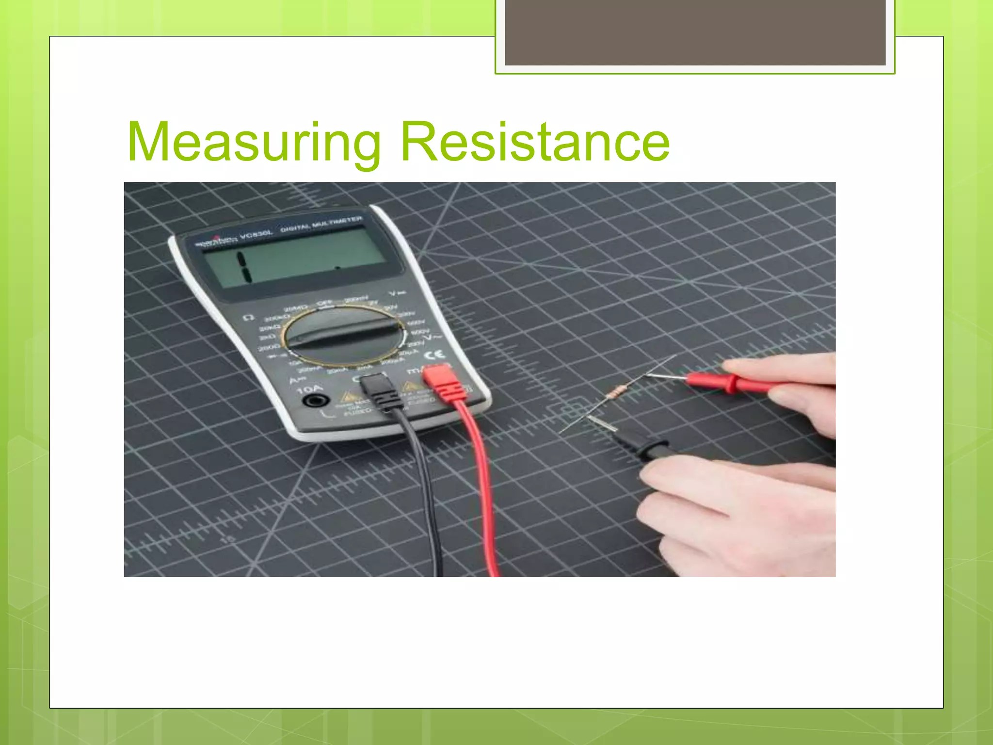 Basic electrical measuring instruments PPT