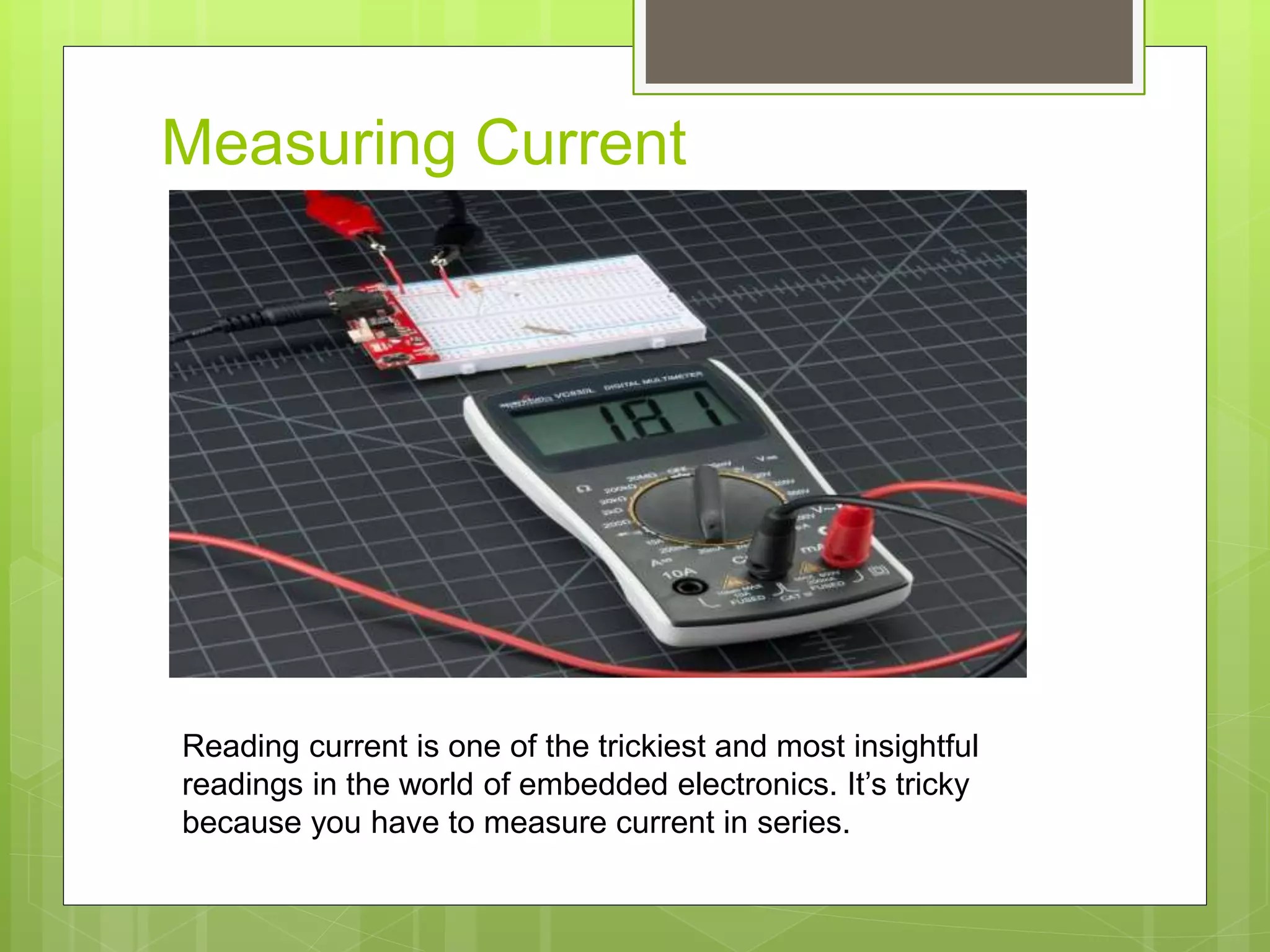 Basic electrical measuring instruments PPT