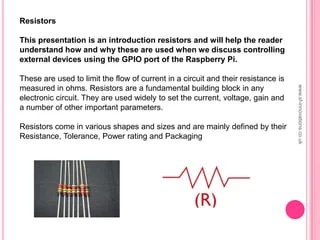 Basic Electronics - Resistors | PPTX