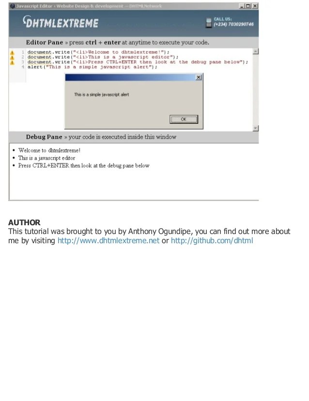 Basic JavaScript Tutorial