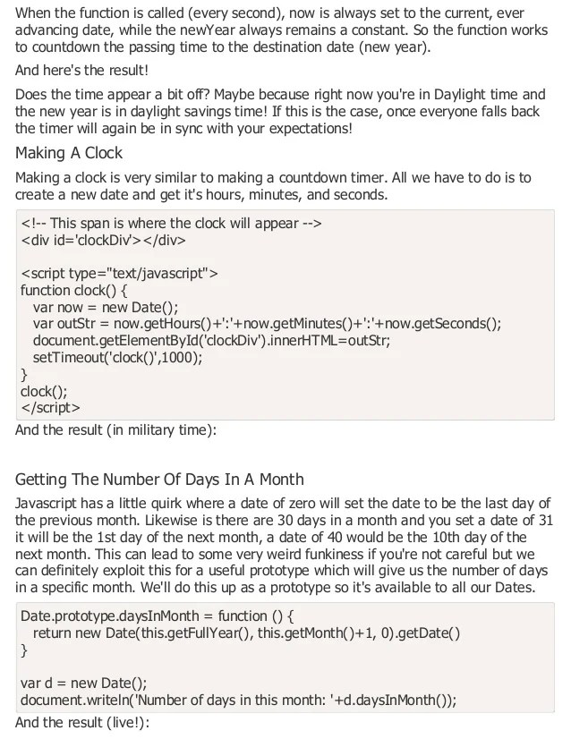 34 Live Date And Time Javascript Javascript Nerd Answer