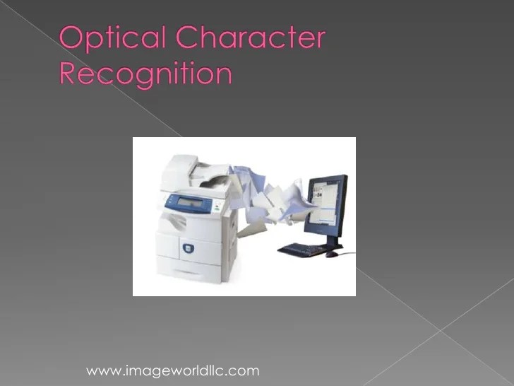 Basics ofopticalcharacterrecognition