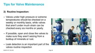 Basics of valves | PPTX