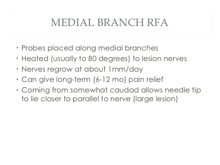 Basic spine injections