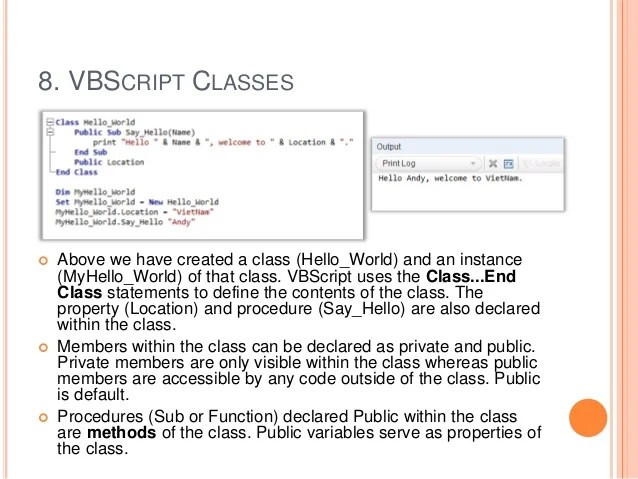 Basic vbscript for qtp