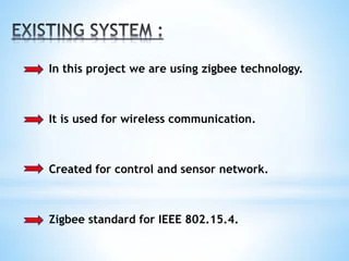 Zigbee Based Solar Light System By Using LDR | PPTX