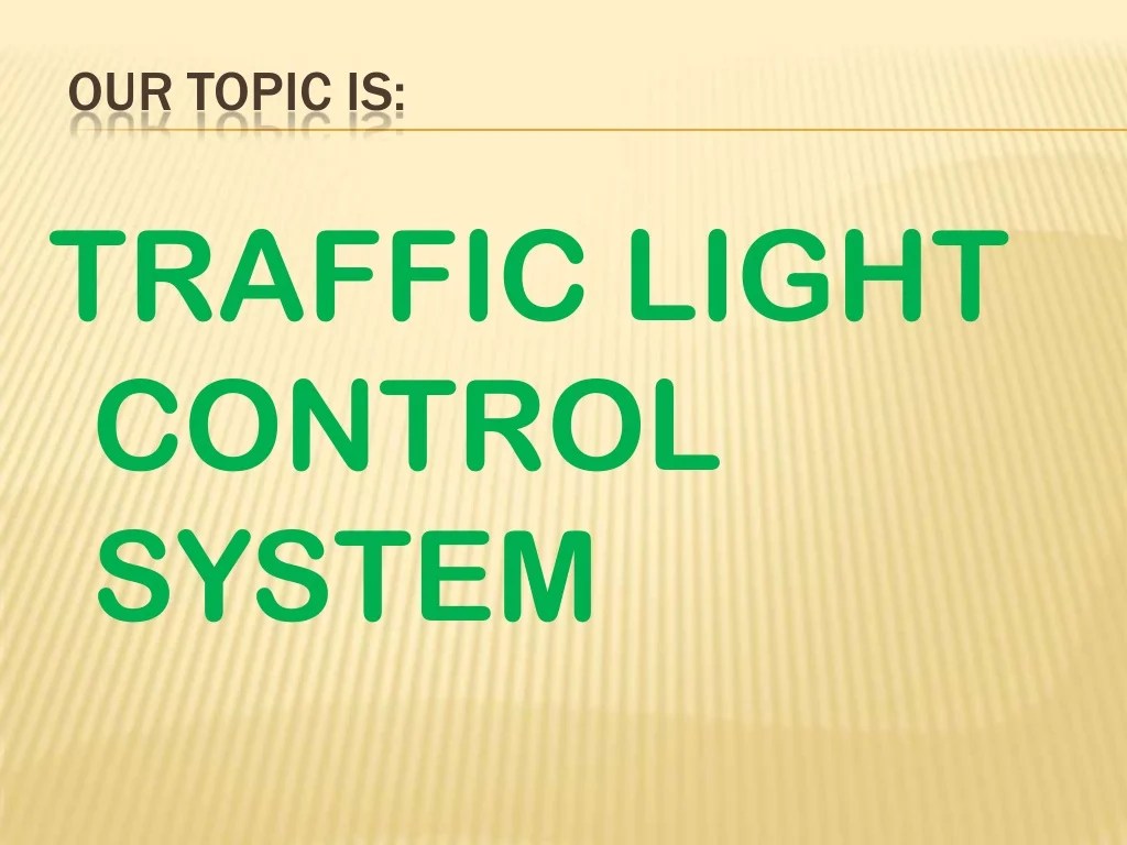 TRAFFIC LIGHT CONTROL SYSTEM USING 8085 MICROPROCESSOR