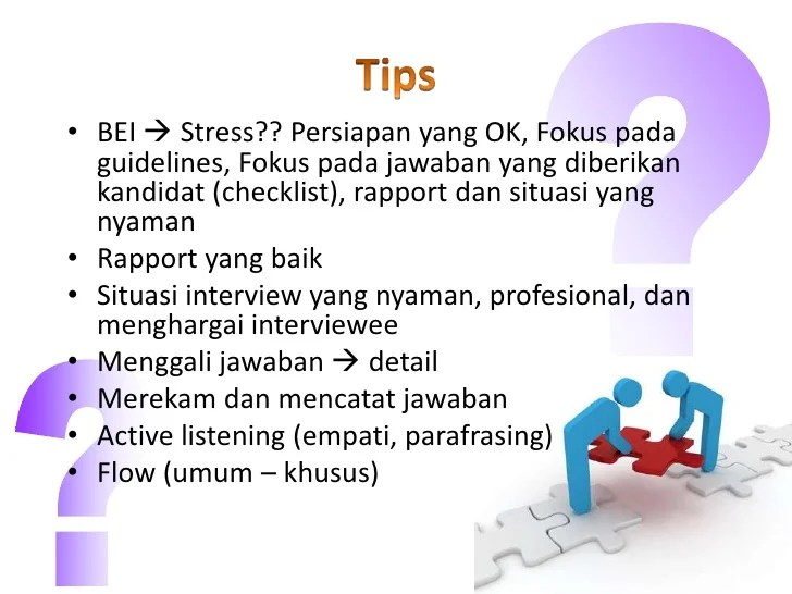 Behavioral event interview presentation