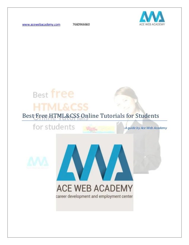 Best free html/css and PHP online training tutorials for students by awa