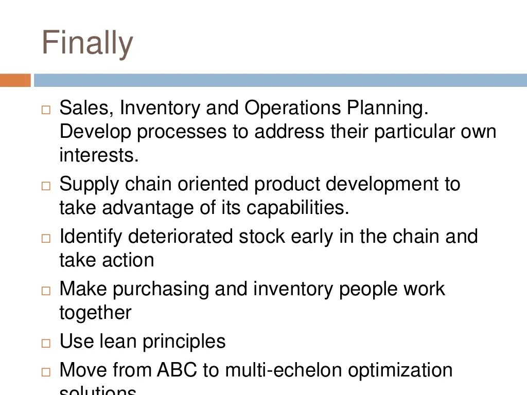 Best practices in Inventory Management
