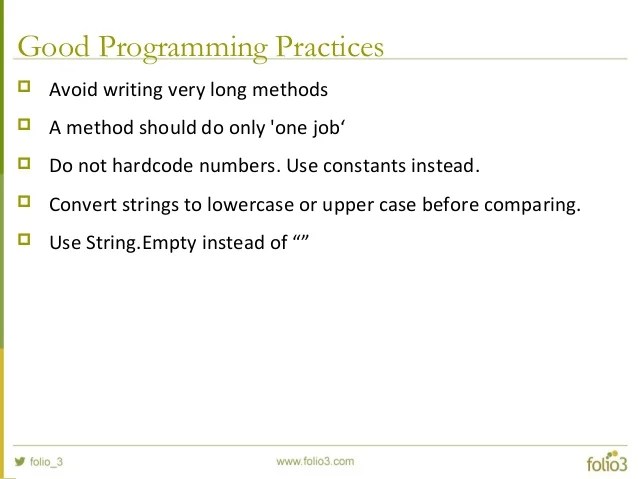 Best Practices of Software Development Best Practices of Software Development