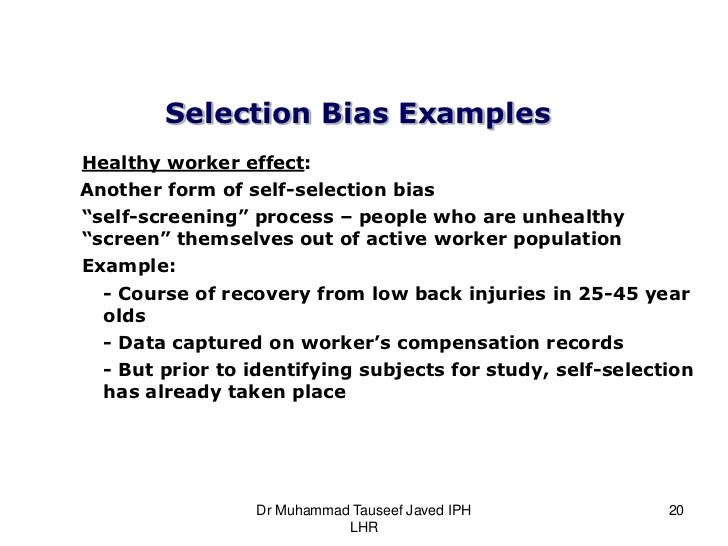 Bias, confounding and fallacies in epidemiology