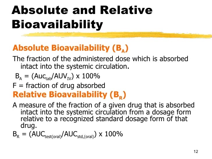 Bioavailability studies lecture7