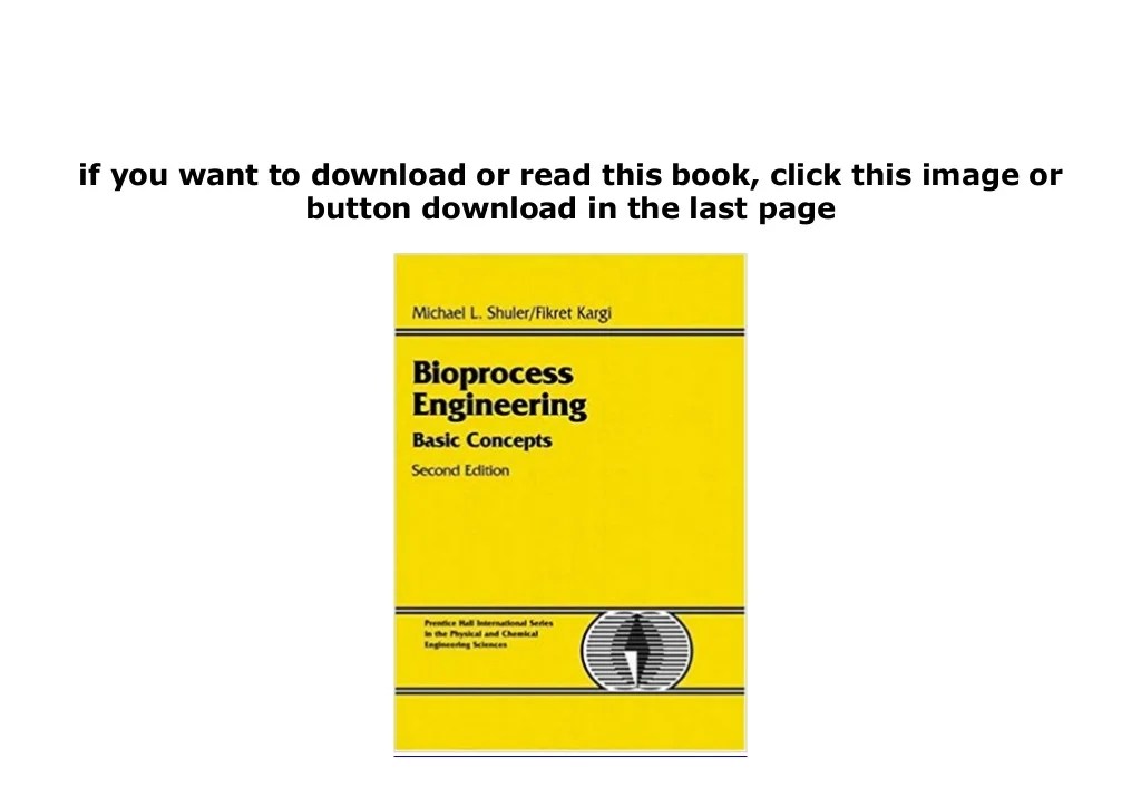 FREE_DOWNLOAD_BOOK LIBRARY Bioprocess Engineering Basic Concepts 2nd