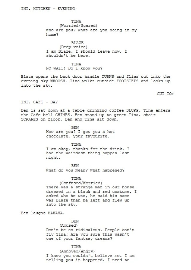 Blaze script word copied