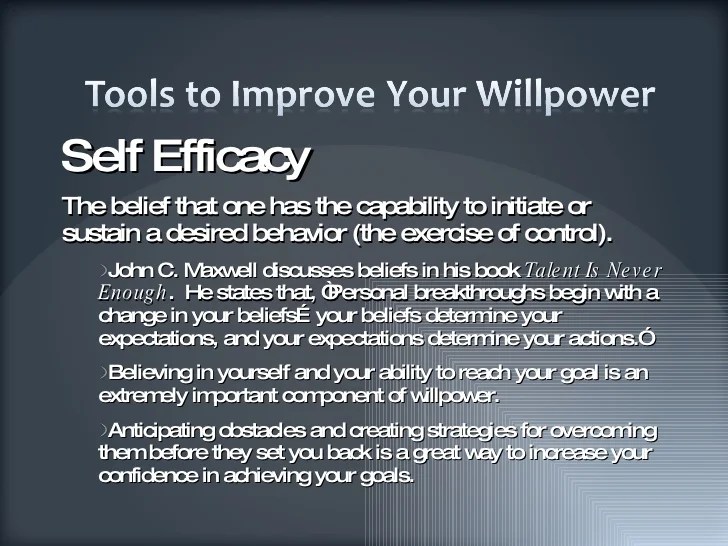 Breaking Down Willpower