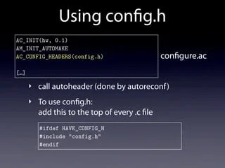 Build Systems With Autoconf, Automake And Libtool [Updated]