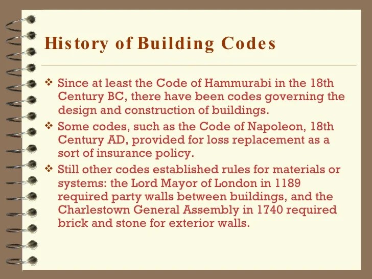 Building Codes And The Design Process