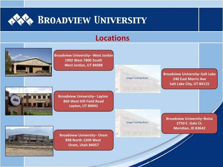 Broadview University Employer Presentation