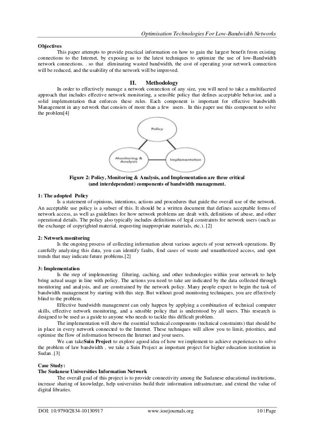 Optimization Technologies for LowBandwidth Networks