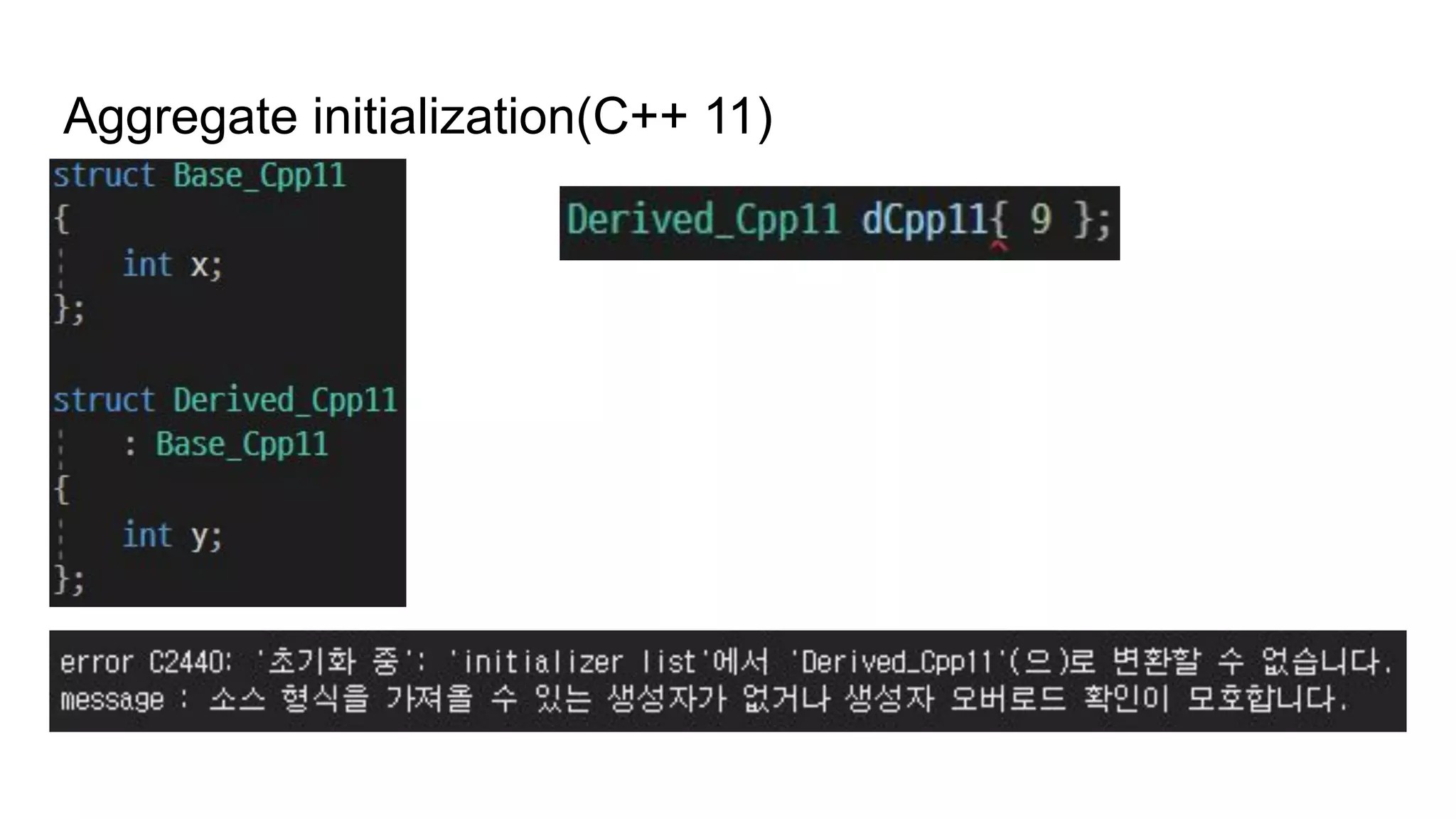 C++17 Aggregate classes with base classes PPT