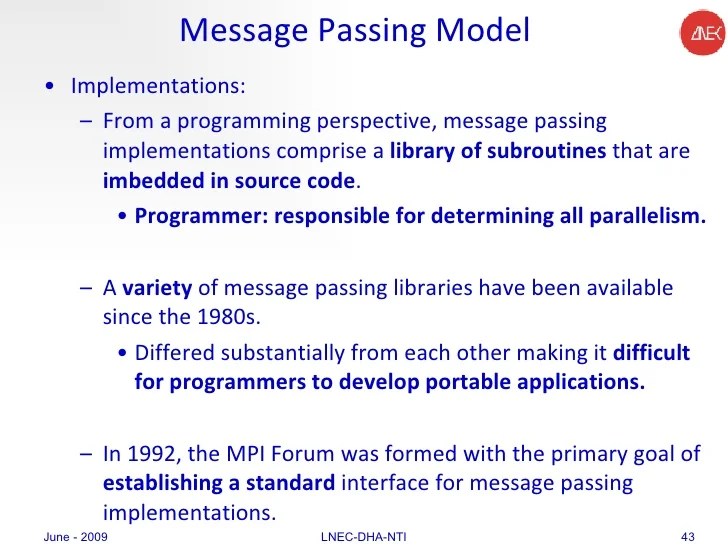 Tutorial on Parallel Computing and Message Passing Model C1