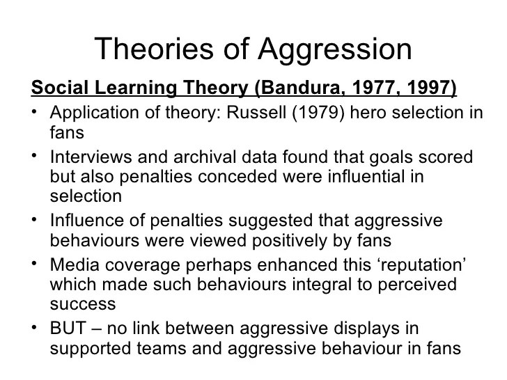 C83 spe lecture 8 aggression in sport (handout) 2008 2009