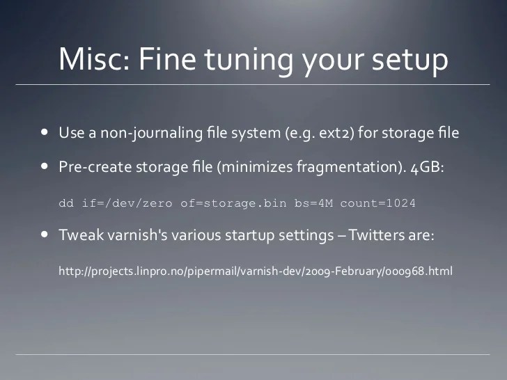 Caching with Varnish