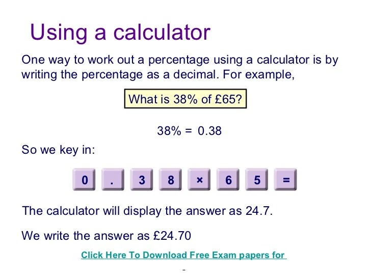 Calculate percentage change