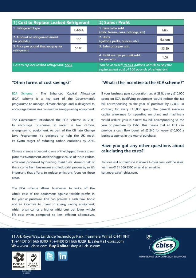 Calculating cost savings