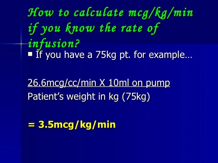 Drug Calculation