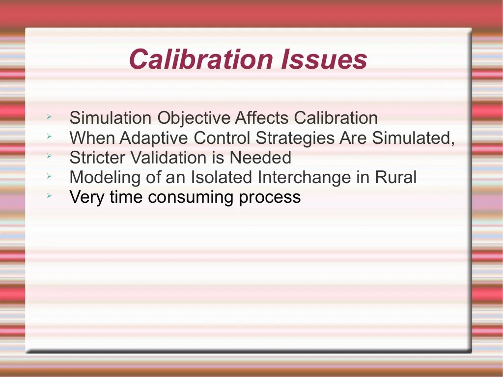 Calibration and validation model (Simulation )
